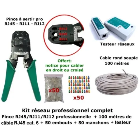 Pince a sertir RJ45